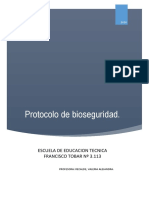 Protocolo de Bioseguridad.