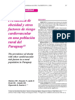 TIPO C2. 2004. Prevalencia de Obesidad y Otrors Factores de Riesgo Cardiovascular en Una Población Rural Del Paraguay