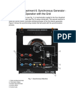 EE 340L Experiment 6 Synchronous Generator Operation Grid