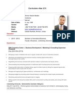 Curriculum Vitae (CV) : Ammar Saleem Beides Jordanian