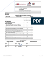 Plaster Completion checklist