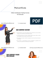My It Certificate