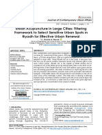 Urban Acupuncture in Large Cities: Filtering Framework To Select Sensitive Urban Spots in Riyadh For Effective Urban Renewal