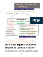 How Does Japanese Culture Impact On Administration