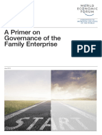A Primer On Governance of The Family Enterprise: Industry Agenda