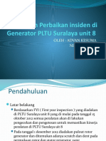 Langkah Perbaikan Insiden Di Generator PLTU Suralaya Unit 8: Oleh: Advan Kesuma NIP: 8610632-Z