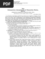 Companies (Acceptance of Deposits) Rules 2014