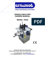 Spindle Moulder W030 Owners Manual 4 Speed