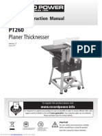 Planer Thicknesser: Original Instruction Manual