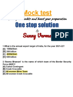 One Stop Solution: Mock Test