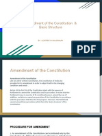 Amendment of the Constitution & Basic Structure