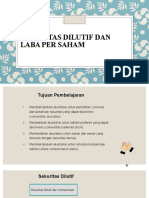 AK2 Pertemuan 5 Sekuritas Dilutif Dan LPS 1