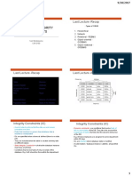 Database Integrity Constraints: Last Lecture - Recap