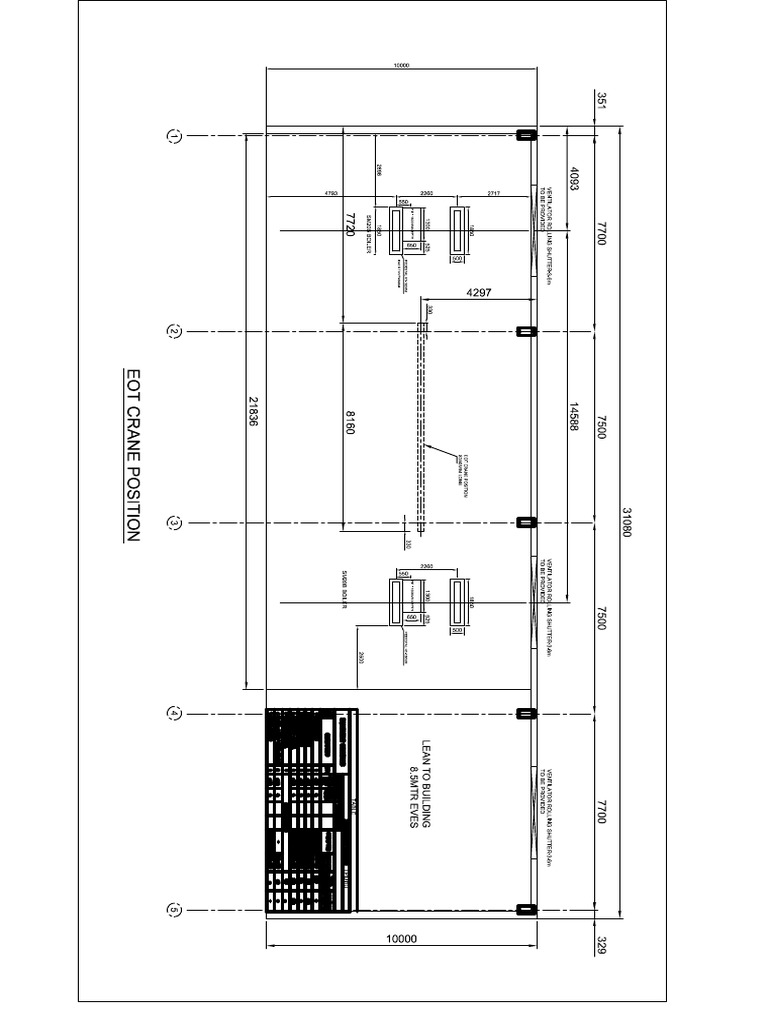 Boiler House EOT Crane Layout | PDF