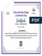 Qais Uddin Alvi: ISEA/PDG/WOMEN/14755 Certificate No