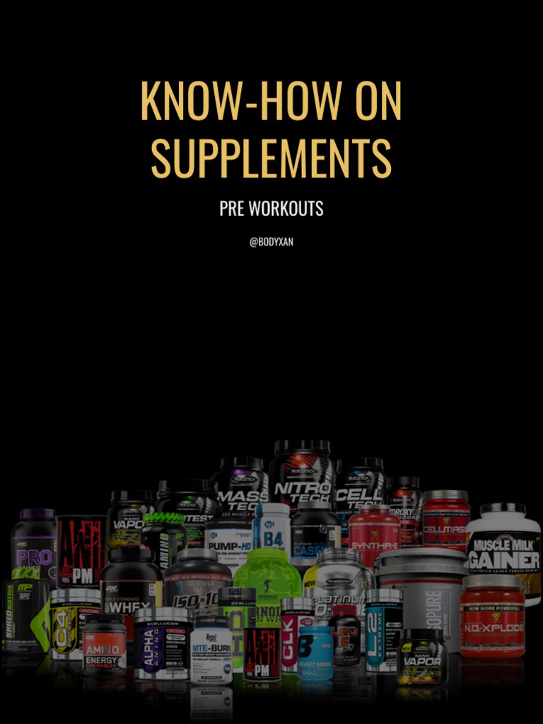 Know-How On Supplements: Pre Workouts | PDF