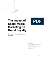 Impact of Social Media Marketing On Brand Loyalty PD