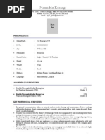Contoh Resume Pelajar