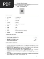 RESUME FOR SPM LEAVERS