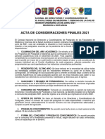 Acta de Consideraciones Finales 2021