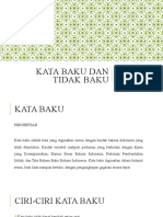 Kata Baku Dan Tidak Baku