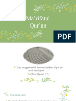 Materi 5 Ma'rifatul Qur'an