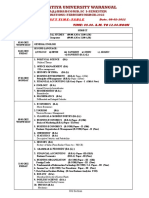 BA, BA - L - , BBA, BCA B.Com, B.SC B.C.A, B.Voc I, III V Examinations Time-Table, MARCH - 2022