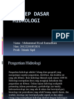 KONSEP DASAR HIDROLOGI