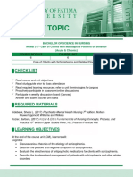 WEEK 7-PS M6 CU6 - Care of Clients With Schizophrenia and Related Disorders