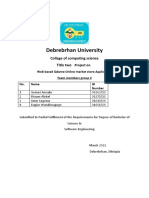 Debrebrhan University: Collage of Computing Science Title Two