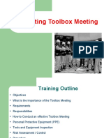 HSE-BMS-005 Conducting Toolbox Meeting