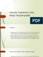 Wavelet Transform Color Image Steganography