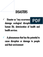 Disasters: Types, Causes, Nursing Principles