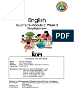 English: Quarter 2-Module 3: Week 3
