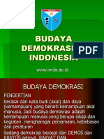 Budaya Demokrasi Di Indonesia