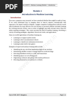 Lecture Notes - 18CS71 - Machine Learning - Module 1: Introduction