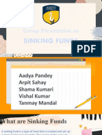 Group Presentation On: Sinking Funds
