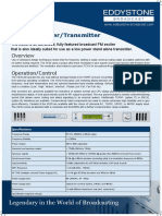 30W FM Exciter/Transmitter: Operation/Control