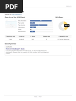 Expertbook - In: Overview of The SEO Check SEO Score