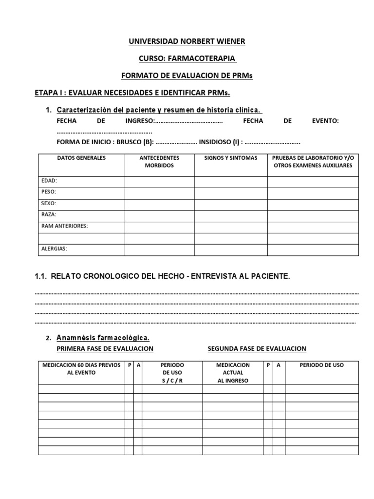Formato Actual PRM | PDF | Epidemiología | Cuidado de la salud