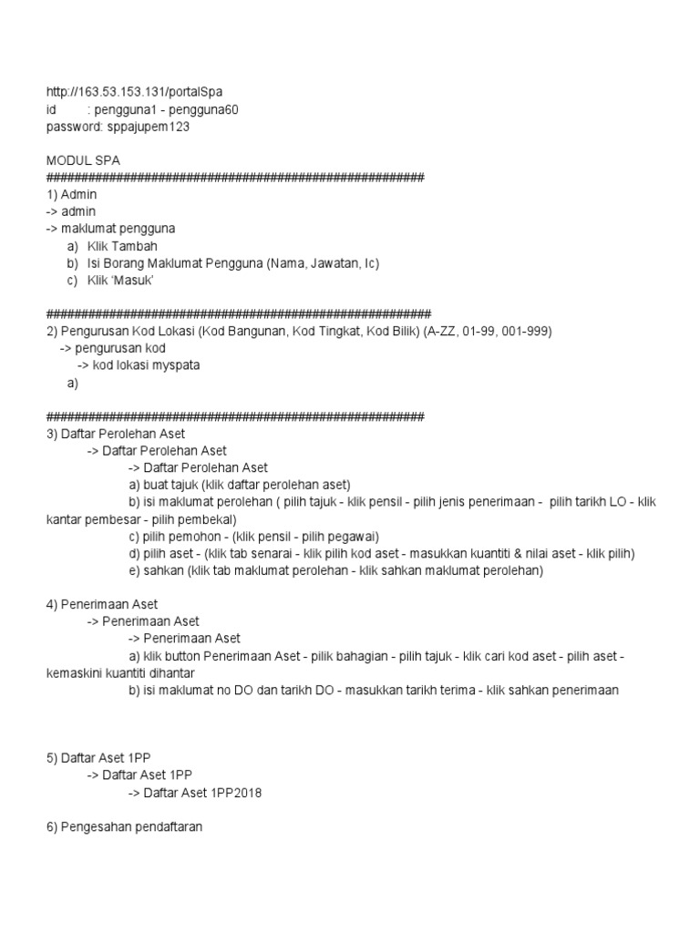 Spa Nota | PDF