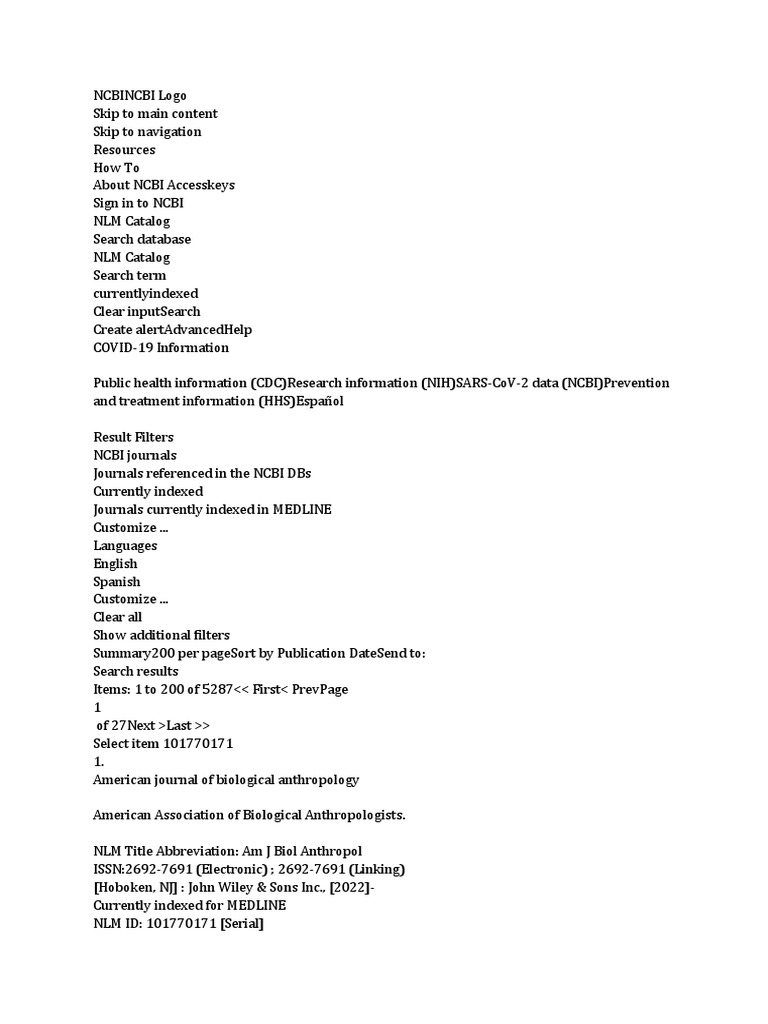Journal List | PDF | International Standard Serial Number | National ...