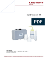 Sand Content Kit: Product Information