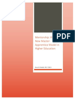 Mentorship: The New Master-Apprentice Model in Higher Education
