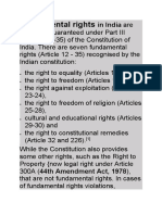 Fundamental Rights: in India Are