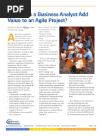 WhitePaper - How Does A Business Analyst Add Value To An Agile Project