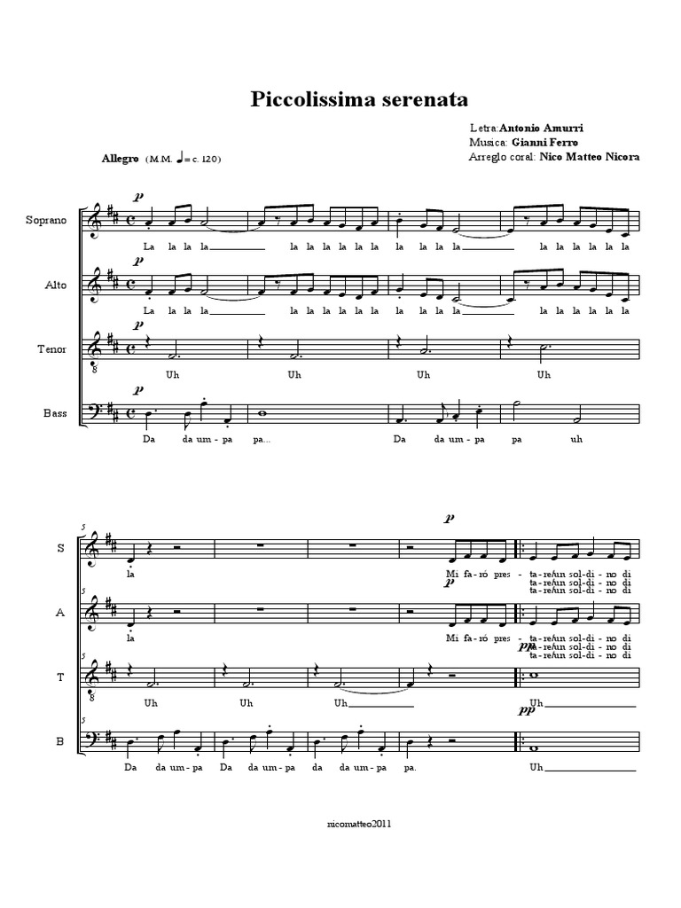 Piccolissima Serenata PDF