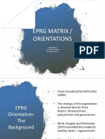 Eprg Matrix / Orientations: Presented By: Dr. Vaishali Sharma Assistant Professor