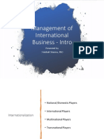 01management of International Business - Intro