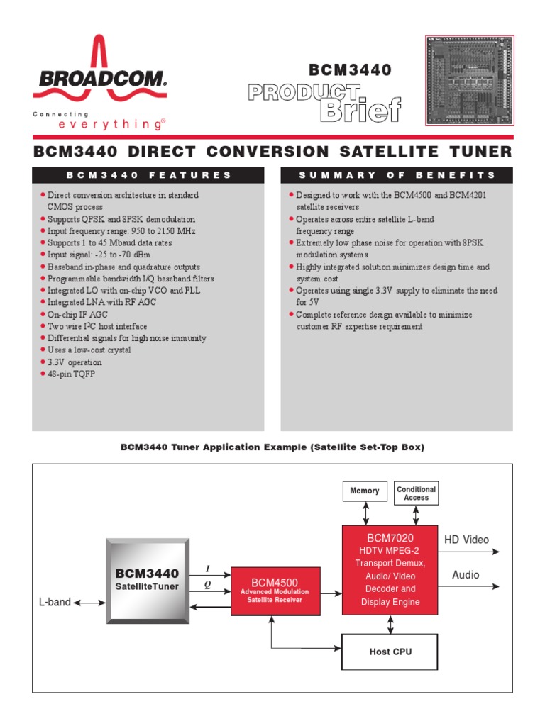Datasheet - HK bcm3440 1122489 | PDF | Telecommunications ...